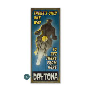 Only One Way to Get There - Wood & Metal Wall Art Wood & Metal Wall Art Meissenburg Designs Wood 7" x 16"
