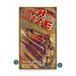 Catch the Breeze - Wood & Metal Wall Art Wood & Metal Wall Art Meissenburg Designs Wood 8" x 14"