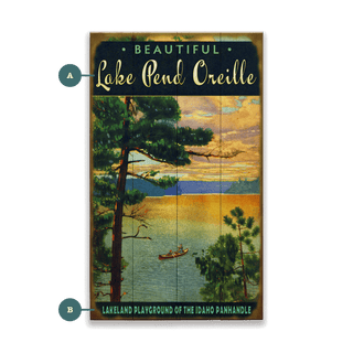 Lakeland Playground - Wood & Metal Wall Art Wood & Metal Wall Art Meissenburg Designs Wood 8" x 14"