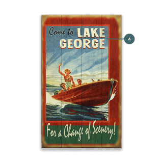 A Change of Scenery on the Water - Wood & Metal Wall Art Wood & Metal Wall Art Meissenburg Designs Wood 8" x 14"