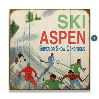 Superior Snow Conditions - Wood & Metal Wall Art Wood & Metal Wall Art Meissenburg Designs Wood 10.5" x 10.5"