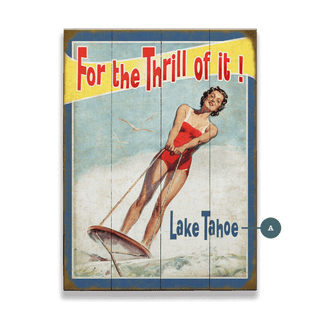 For the Thrill of It - Wood & Metal Wall Art Wood & Metal Wall Art Meissenburg Designs Wood 9" x 12"