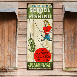 School of Fishing: Generic - Wood & Metal Wall Art Wood & Metal Wall Art Meissenburg Designs