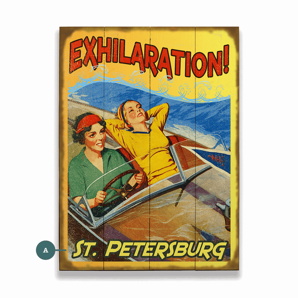 Exhilaration on the Water - Wood & Metal Wall Art – Old Wood Signs ...