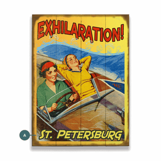 Exhilaration on the Water - Wood & Metal Wall Art Wood & Metal Wall Art Meissenburg Designs Wood 9" x 12"