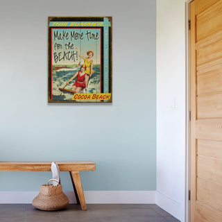 Make More Time for the Beach - Wood & Metal Wall Art Wood & Metal Wall Art Meissenburg Designs