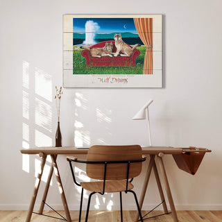 Wolf Dreams in Yellowstone National Park - Wood & Metal Wall Art Wood & Metal Wall Art Monte Dolack