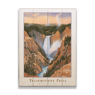 Yellowstone Falls - Wood & Metal Wall Art Wood & Metal Wall Art Monte Dolack Wood 17" x 23"