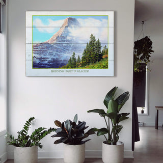 Morning Light in Glacier - Wood & Metal Wall Art Wood & Metal Wall Art Monte Dolack