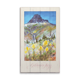 Glacier Jazz - Wood & Metal Wall Art Wood & Metal Wall Art Monte Dolack Wood 14" x 24"