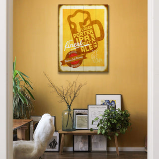 The Finest Beer - Wood & Metal Wall Art Wood & Metal Wall Art Meissenburg Designs
