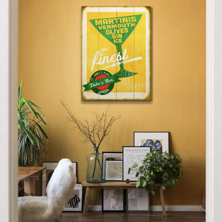 The Finest Martinis - Wood & Metal Wall Art Wood & Metal Wall Art Meissenburg Designs