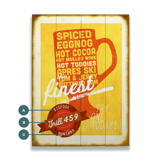 The Finest Hot Toddies - Wood & Metal Wall Art Wood & Metal Wall Art Meissenburg Designs Wood 9" x 12"