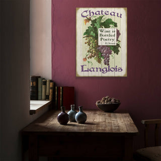 Wine is Bottled Poetry: Personalized - Wood & Metal Wall Art Wood & Metal Wall Art Meissenburg Designs