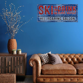 Après-Ski Rituals: Personalized - Wood & Metal Wall Art Wood & Metal Wall Art Meissenburg Designs