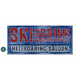 Après-Ski Rituals: Personalized - Wood & Metal Wall Art Wood & Metal Wall Art Meissenburg Designs Wood 24" x 10.5"