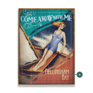 Come Away With Me - Wood & Metal Wall Art Wood & Metal Wall Art Meissenburg Designs Wood 9" x 12"