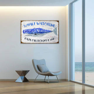 Whale Watching - Wood & Metal Wall Art Wood & Metal Wall Art FishAye Trading Company