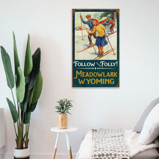 Follow Your Folly! - Wood & Metal Wall Art Wood & Metal Wall Art Meissenburg Designs