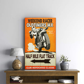 Weekend Racer - Wood & Metal Wall Art Wood & Metal Wall Art Meissenburg Designs