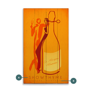 Silhouette of Taste - Wood & Metal Wall Art Wood & Metal Wall Art Meissenburg Designs Wood 8" x 14"