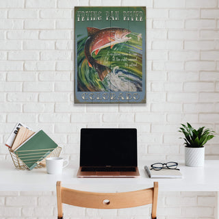Fishing in the Right Moment - Wood & Metal Wall Art Wood & Metal Wall Art Meissenburg Designs