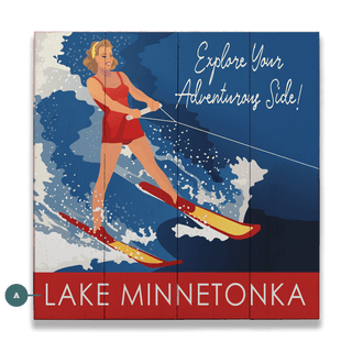 Explore Your Adventurous Side - Wood & Metal Wall Art Wood & Metal Wall Art Meissenburg Designs Wood 10.5" x 10.5"