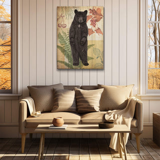 Wildwood Fern Bear - Wood & Metal Wall Art Wood & Metal Wall Art Meissenburg Designs