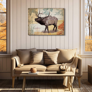 Wildwood Elk - Wood & Metal Wall Art Wood & Metal Wall Art Meissenburg Designs