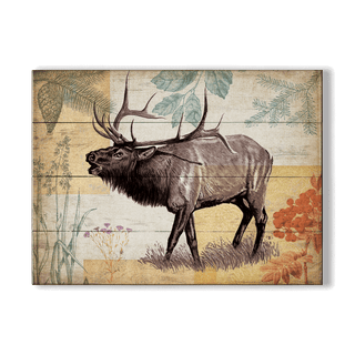 Wildwood Elk - Wood & Metal Wall Art Wood & Metal Wall Art Meissenburg Designs Wood 12" x 9"