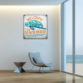 Turtle Beach House - Generic - Wood & Metal Wall Art Wood & Metal Wall Art Meissenburg Designs