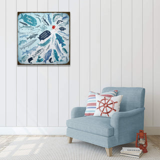 Fishing Frenzy - Wood & Metal Wall Art Wood & Metal Wall Art Meissenburg Designs