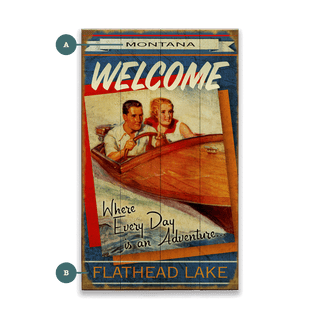 Where Every Day is an Adventure: Version 2 - Wood & Metal Wall Art Wood & Metal Wall Art Meissenburg Designs Wood 8" x 14"