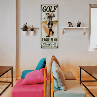 Golf at Eagle Bend - Wood & Metal Wall Art Wood & Metal Wall Art Meissenburg Designs