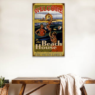 Family Beach House - Wood & Metal Wall Art Wood & Metal Wall Art Meissenburg Designs