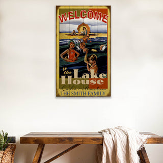 Family Lake House - Wood & Metal Wall Art Wood & Metal Wall Art Meissenburg Designs