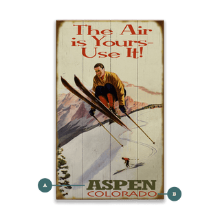 The Air is Yours - Wood & Metal Wall Art Wood & Metal Wall Art Meissenburg Designs Wood 8" x 14"