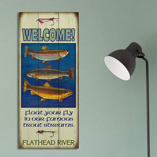 Float Your Fly: Personalized - Wood & Metal Wall Art Wood & Metal Wall Art Meissenburg Designs