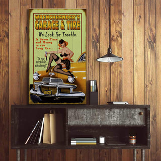 We Look for Trouble - Wood & Metal Wall Art Wood & Metal Wall Art Meissenburg Designs