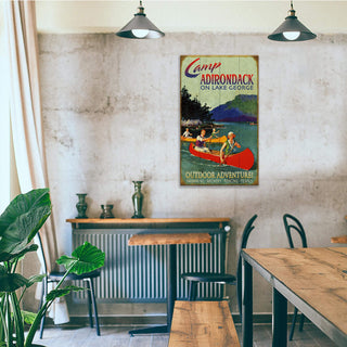 Adventure Awaits Camp Sign - Wood & Metal Wall Art Wood & Metal Wall Art Curtis Publishing