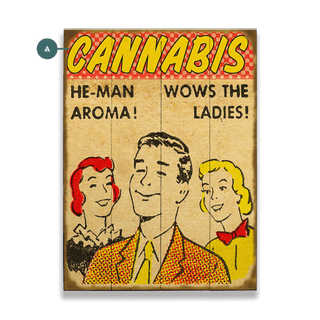 HE-MAN Aroma - Wood & Metal Wall Art Wood & Metal Wall Art Meissenburg Designs Wood 9" x 12"