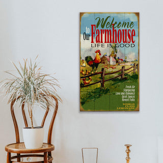 Welcome to our Farmhouse: Generic - Wood & Metal Wall Art Wood & Metal Wall Art Meissenburg Designs