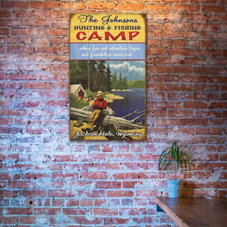 Hunting and Fishing Camp - Wood & Metal Wall Art Wood & Metal Wall Art Meissenburg Designs