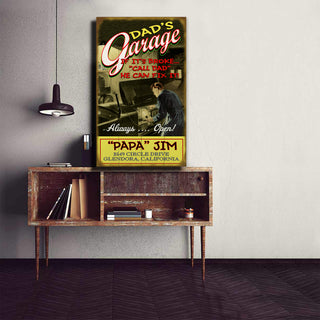 Dad's Garage - Wood & Metal Wall Art Wood & Metal Wall Art Meissenburg Designs
