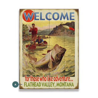 For Those Who Like Adventure: Bass - Wood & Metal Wall Art Wood & Metal Wall Art Curtis Publishing Wood 9" x 12"