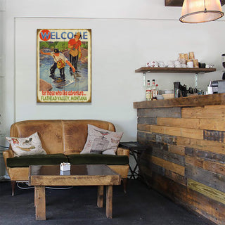 For Those Who Like Adventure: Trout - Wood & Metal Wall Art Wood & Metal Wall Art Curtis Publishing
