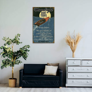 Moonlight Cruise - Wood & Metal Wall Art Wood & Metal Wall Art Meissenburg Designs