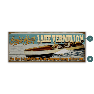 Cruise Along - Wood & Metal Wall Art Wood & Metal Wall Art Meissenburg Designs Wood 16" x 7"