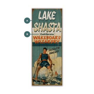 Wakeboard Wizardry - Wood & Metal Wall Art Wood & Metal Wall Art Meissenburg Designs Wood 7" x 16"