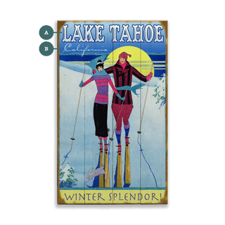 Winter Splendor - Wood & Metal Wall Art Wood & Metal Wall Art Meissenburg Designs Wood 8" x 14"